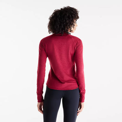 NEW BALANCE - MANCHES LONGUES ATHLETICS HEAT GRID 1/2 ZIP - WOMEN